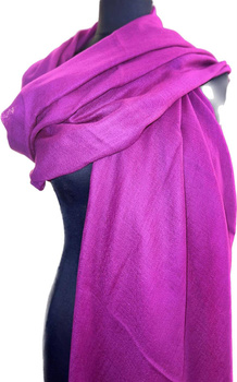 PASZMINA KASZMIROWA MONOCOLOR MAGENTA